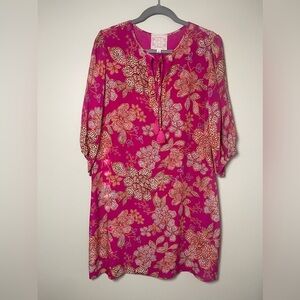 NWOT - Gorgeous Johnny Was Silk Floral Dress - Size‎ Medium